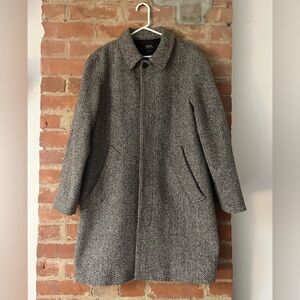 A.P.C. Ivan Herringbone Car Coat (Size L)